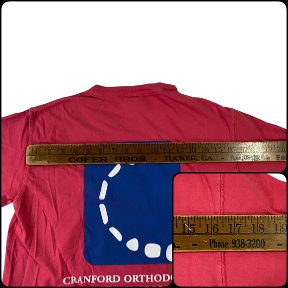 Comfort Colors Cranford Orthodontics Pink Tee Short Sleeve Crew Neck Size Small - Picture 8 of 12